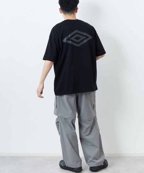 「UMBRO」 半袖Tシャツ L ネイビー レディース_画像8