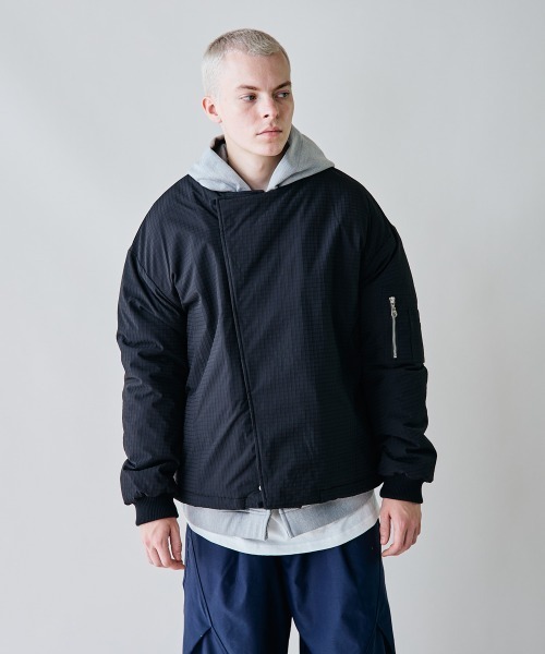 rehacer（レアセル） ma1 ma-1 rehacer : Tactical Collarless Jacket 