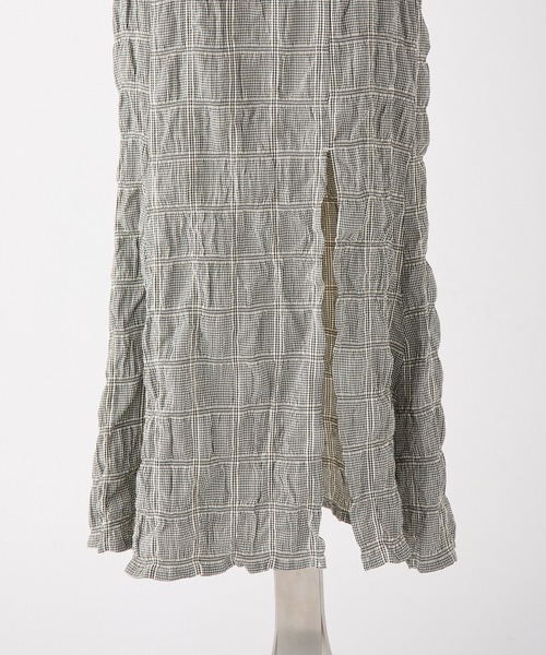 「one after another NICE CLAUP」 半袖ワンピース FREE ブラウン レディース_画像7