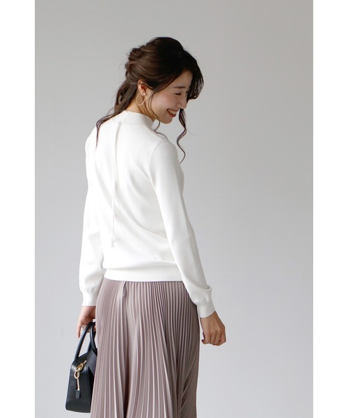 「Ehre style」 長袖ニット FREE ホワイト レディース_画像3