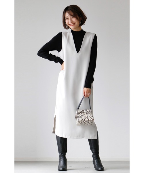 「Ehre style」 長袖ニット FREE ホワイト レディース_画像7