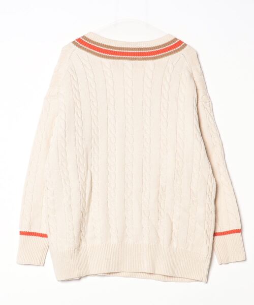 「Simplicite」 長袖ニット - ベージュ レディース_画像2