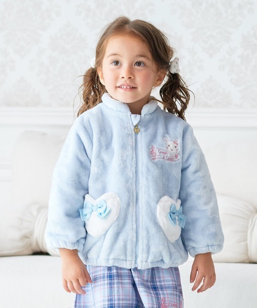 coeur a カーディガン フリースカーディガン キッズ 子供服 女の子