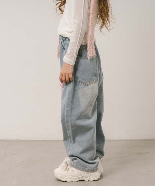 URBAN CHERRY（アーバンチェリー） パンツ ハートカラーダメージデニム