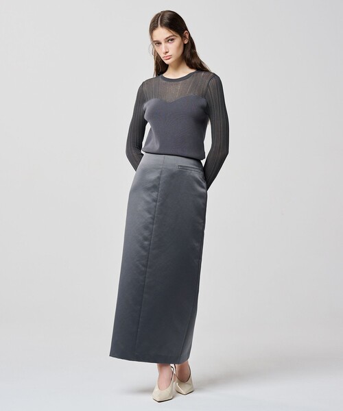 「uncrave」 長袖ニット 2 ブラック レディース_画像3