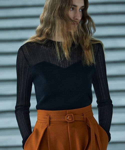 「uncrave」 長袖ニット 2 ブラック レディース_画像5