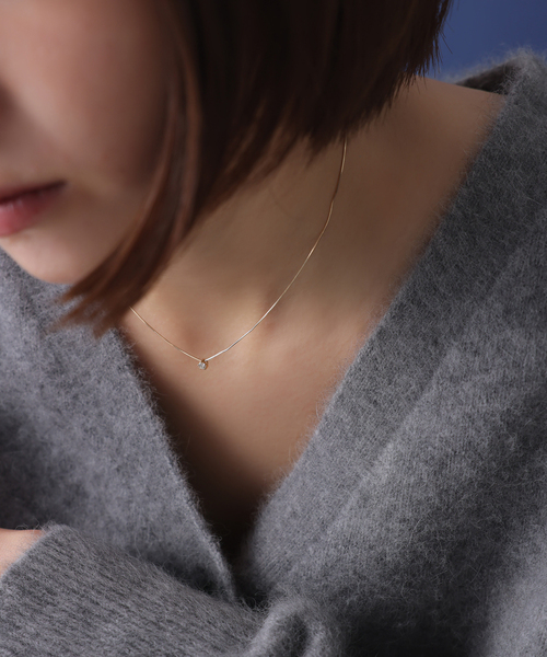 Lilas ネックレス 10thコンパクトチェーンダイヤネックレス K10 