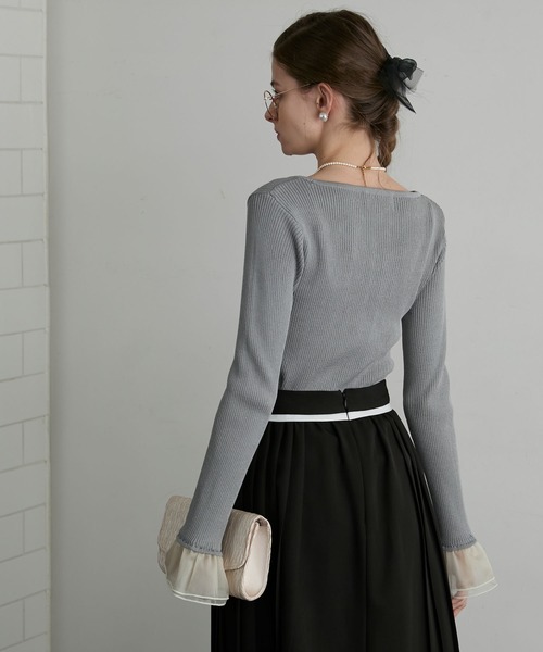 「BONLECILL noir」 長袖ニット FREE アイボリー レディース_画像7