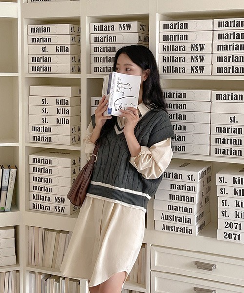 「SONA」 シャツワンピース FREE スカイブルー レディース_画像2