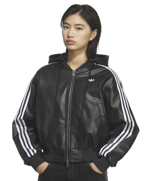 adidas（アディダス） コート アウター adidas W PLEATHER JKT
