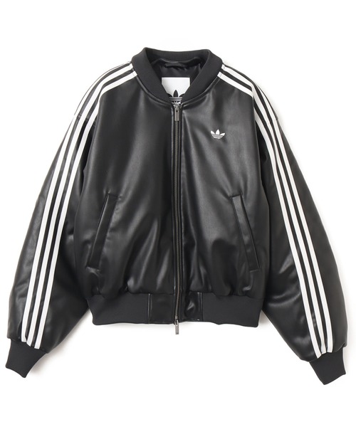adidas（アディダス） コート アウター adidas W PLEATHER JKT