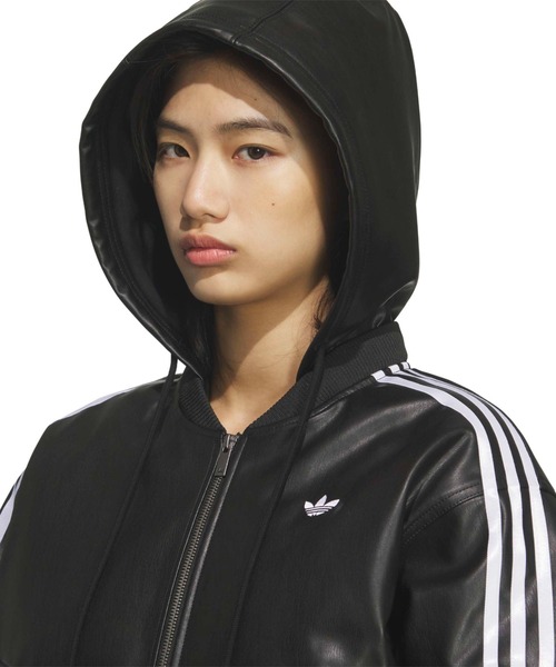adidas（アディダス） コート アウター adidas W PLEATHER JKT