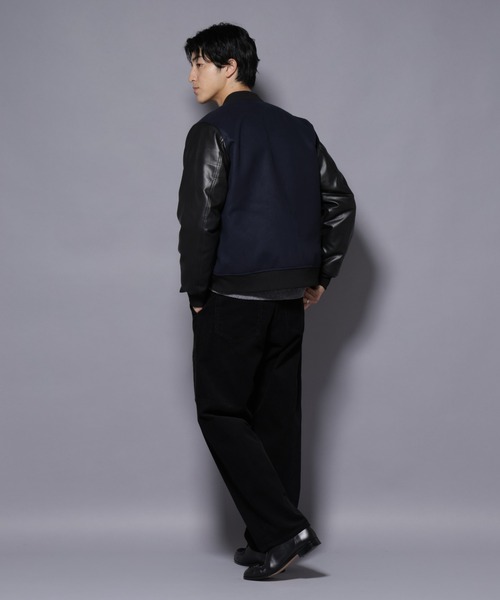 NANO universe（ナノ・ユニバース） スタジャン フェイクレザー