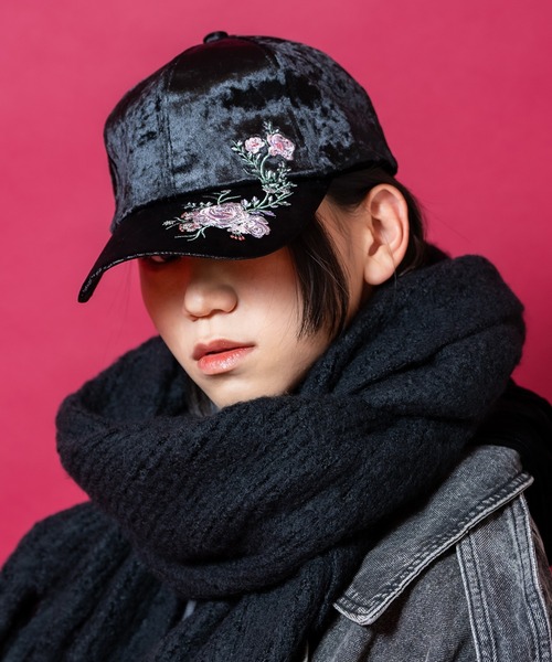 ankoROCK キャップ 帽子 an meets zakka ベルベットスカジャンデザイン