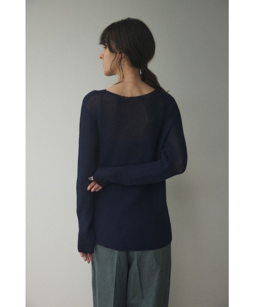 「BLACK BY MOUSSY」 長袖ニット FREE オフホワイト レディース_画像4