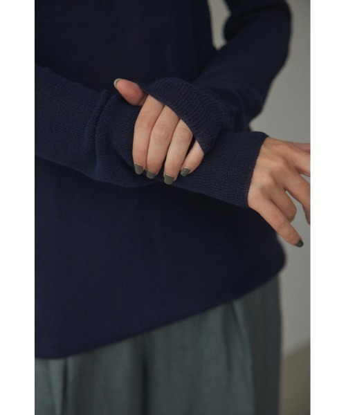 「BLACK BY MOUSSY」 長袖ニット FREE オフホワイト レディース_画像6