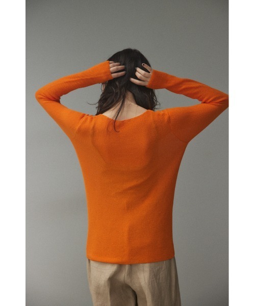 「BLACK BY MOUSSY」 長袖ニット FREE オフホワイト レディース_画像9