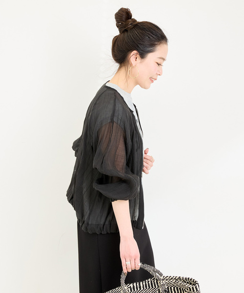 「B.C STOCK」 「Simplicite」ブルゾン FREE ベージュ レディース_画像7