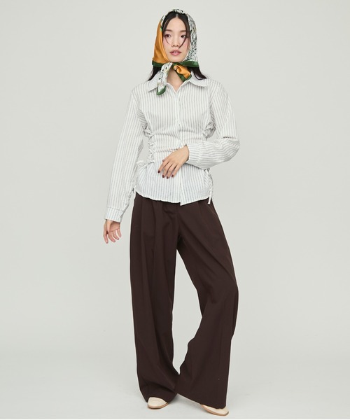 NUJOH スカーフ バンダナ Floral Silk Touch Scarf / フローラルシルク