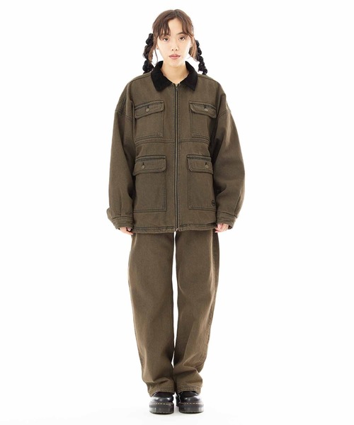 X-girl（エックスガール） デニムジャケット S パープル レディース