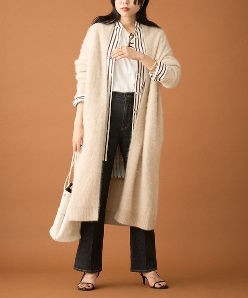 Loungedress（ラウンジドレス） ニットカーディガン FREE アイボリー