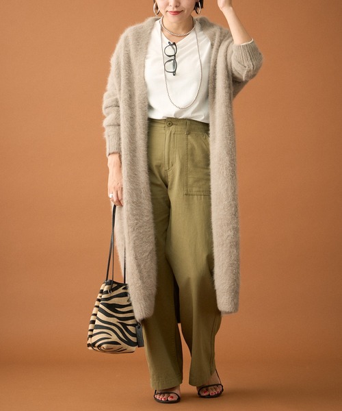 Loungedress（ラウンジドレス） ニットカーディガン FREE アイボリー