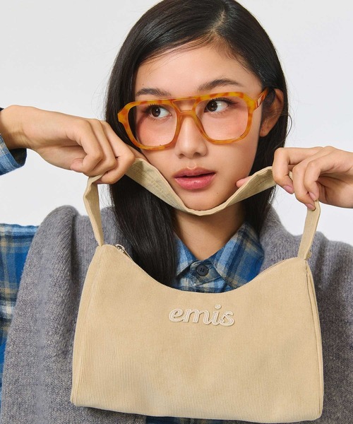 emis トートバッグ CORDUROY APPLIQUE HOBO BAG レディース : ZOZOTOWN