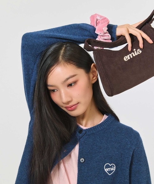 emis トートバッグ CORDUROY APPLIQUE HOBO BAG レディース : ZOZOTOWN