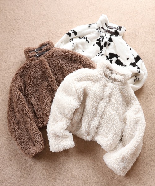 「one after another NICE CLAUP」 ブルゾン FREE ホワイト×ブラック レディース_画像8