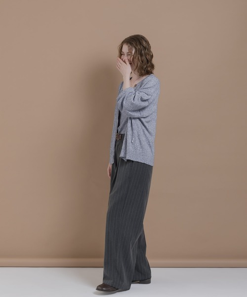 「MUHET」 ニットアンサンブル FREE ネイビー レディース_画像2