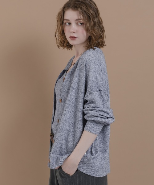 「MUHET」 ニットアンサンブル FREE ネイビー レディース_画像5