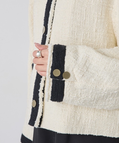 pual ce cin 「PUAL CE CIN」 ノーカラージャケット FREE ブラック