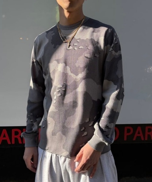 BEAMS（ビームス） セーター ニット カモフラージュ サーマル メンズ