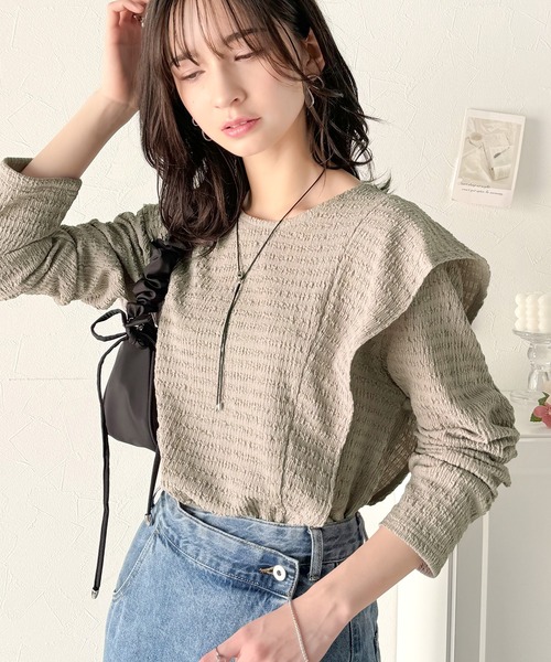 「classicalelf」 長袖カットソー X-LARGE ベージュ レディース_画像2