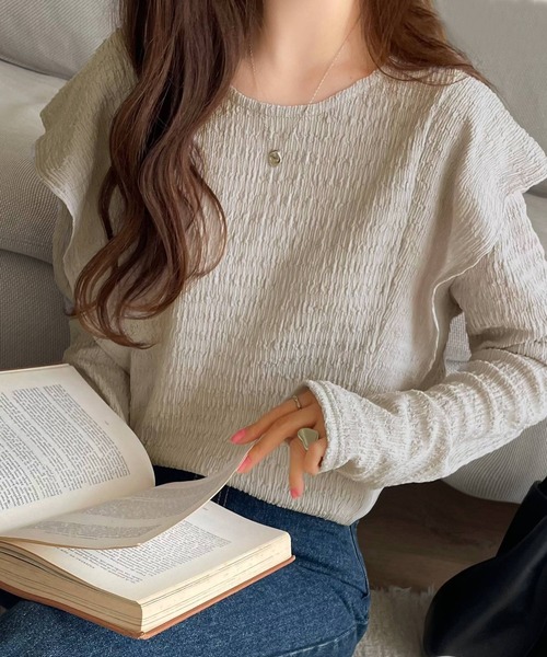 「classicalelf」 長袖カットソー X-LARGE ベージュ レディース_画像3