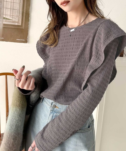 「classicalelf」 長袖カットソー X-LARGE ベージュ レディース_画像5