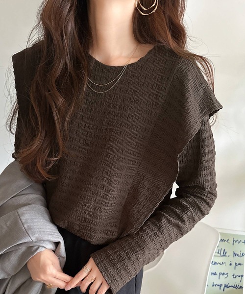 「classicalelf」 長袖カットソー X-LARGE ベージュ レディース_画像7