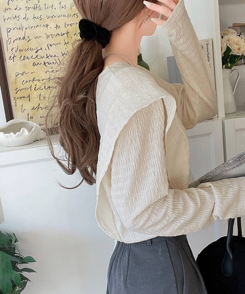 「classicalelf」 長袖カットソー X-LARGE ベージュ レディース_画像9