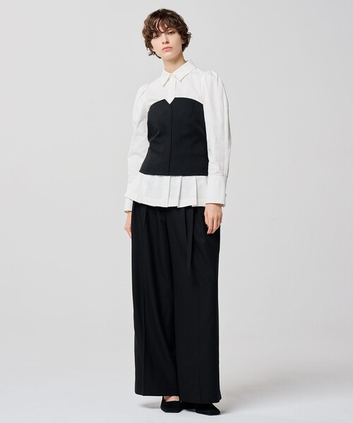 「uncrave」 長袖シャツ 1 ベージュ レディース_画像2