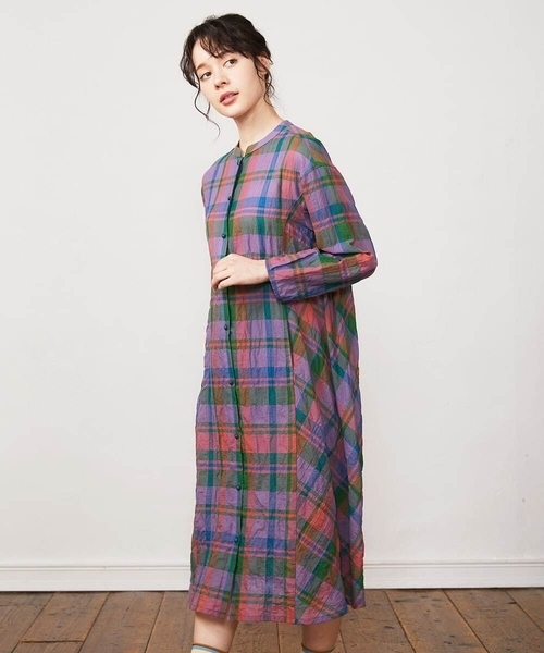 「Jocomomola」 長袖ブラウス 40 パープル レディース_画像3