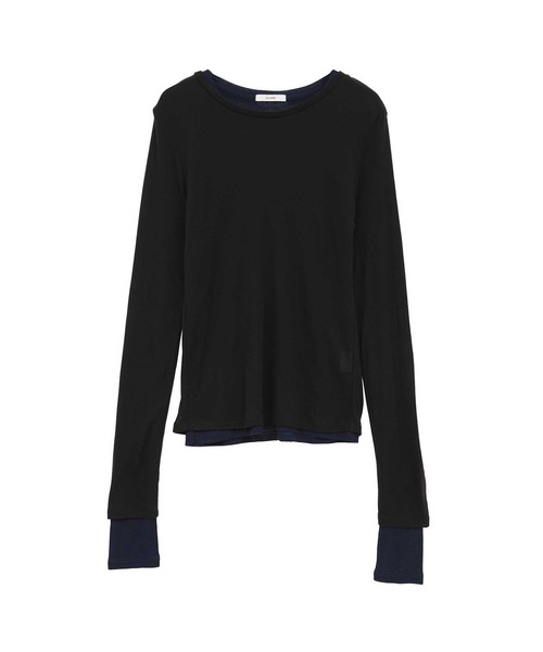 CLANE（クラネ） tシャツ 「CLANE/クラネ」SHEER LAYERED CUT TOPS