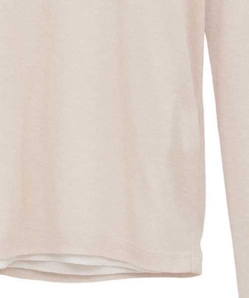CLANE   Tシャツ カットソー トップス   ベージュ　サイズ1 CLANE（クラネ） tシャツ 「CLANE/クラネ」SHEER LAYERED CUT TOPS