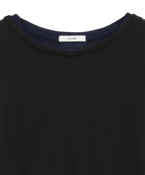 CLANE（クラネ） tシャツ 「CLANE/クラネ」SHEER LAYERED CUT TOPS