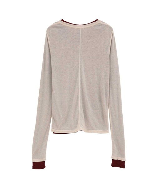 CLANE クラネ　LAYERED SHEER TOPS セール】LAYERED SHEER SHIRTS（シャツ/ブラウス）｜CLANE（クラネ）の