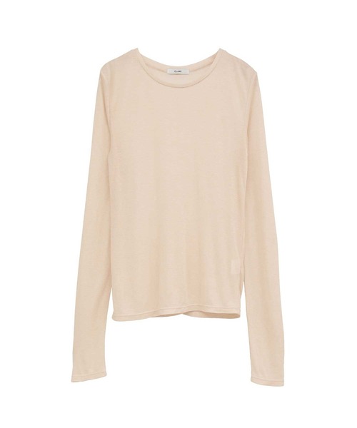 CLANE   Tシャツ カットソー トップス   ベージュ　サイズ1 CLANE（クラネ） tシャツ 「CLANE/クラネ」SHEER LAYERED CUT TOPS