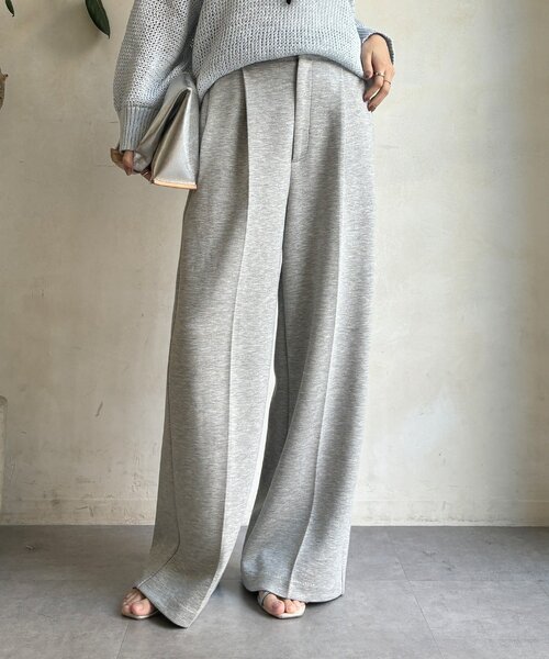 新品未使用　Drawerドゥロワー 定番ウール センタープレスパンツ DouDou（ドゥドゥ） パンツ センタープレスダンボールパンツ