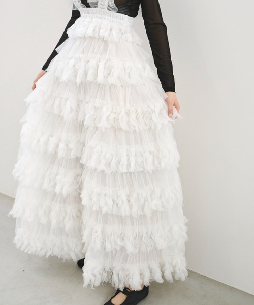 PERNA フラワーオーガンスカート 最終値下げ セール】フラワーオーガン