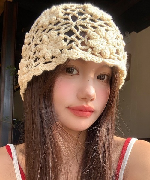 pyornim（ピョルニム） キャップ 帽子 「26年春夏新作」カギ編み