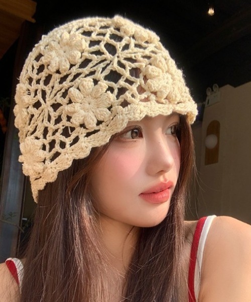 pyornim（ピョルニム） キャップ 帽子 「26年春夏新作」カギ編み