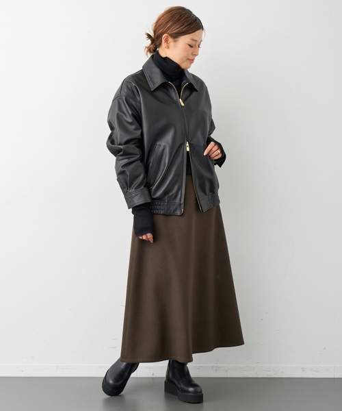 Deuxieme Classe」 フレアスカート 38 ブラック レディース Classe